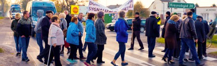 Protest w Kalinowicach