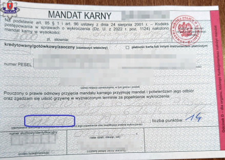 Stracił uprawnienia, ponieważ jechał o 62 km/h za szybko