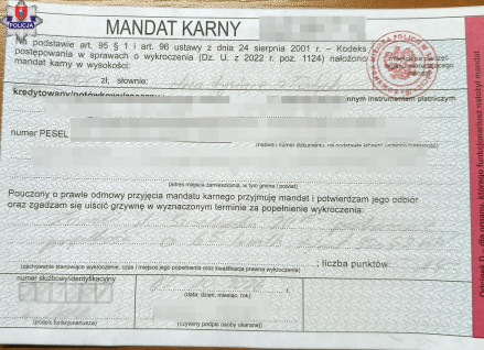 Kierowca stracił prawo jazdy na trzy miesiące za przekroczenie prędkości w obszarze zabudowanym