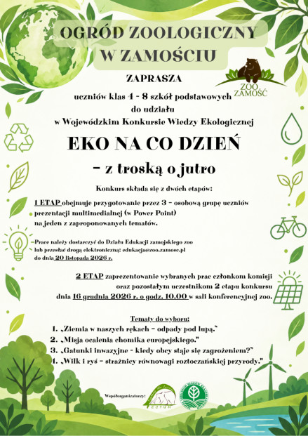 Konkurs „Eko na co dzień – z troską o jutro”